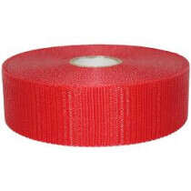 Woven Barricade Tape, Solid Red, 2"x150'
