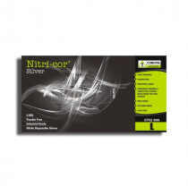 Nitri-Cor® Silver Disposable Nitrile Gloves, Food Grade, Powder Free, 4 mil