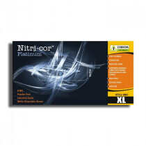 Nitri-Cor® Platinum Disposable Nitrile Gloves, Industrial Grade, Powder Free, 8 mil