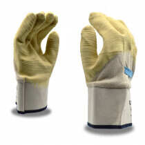 Ruffian™ Premium Latex Dipped Gloves, Jersey Lining, Crinkle Finish, Size LG