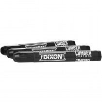 Dixon Ticonderoga (49400) Lumber Marking Crayons, Black, 12pk