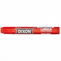 Dixon® Industrial Lumber Crayons, 1 Each, Red