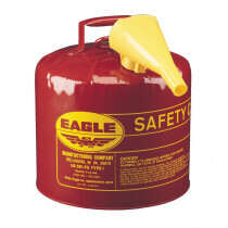 Eagle Manufacturing UI-50-FS Type I Safety Can With F-15 Funnel -  5 gal -  12-1/2 in Dia x 13-1/2 in H -  Galvanized Steel