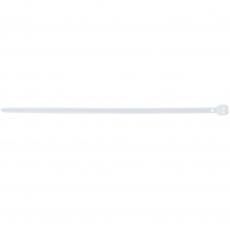 GB® Standard Cable Ties, 4" White, 100/pk