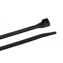 GB® Double Lock Standard Cable Ties, 8" Black, 100/pk