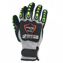 Glove Safe (VHM-5312) HPPE Impact Level 2 Glove, Sandy Nitrile Palm, Cut A5, LG