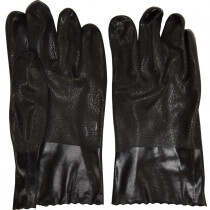 Ironwear PVC Gloves, 14", Sandy Finish, Double Dipped, Size XL
