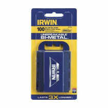 Irwin® 2084400 General Purpose Utility Blade 100 per PK -  3/4 in W x 2-3/8 in L -  0.025 in THK -  Bi-Metal