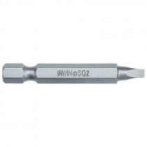 Irwin® 93207 Power Bit -  NO 3 Squared Recess Point -  2 in OAL -  Hex Shank -  Steel
