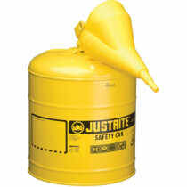5 gal. Yellow Galvanized Steel Type I Safety Can w/ Funnel, For Diesel