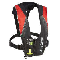 Onyx A/M-24 All Clear Automatic/Manual Inflatable Life Vest, Red/Black