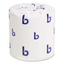Boardwalk (6180) 2-Ply Toilet Tissue, Septic Safe, 4"x3", 500 Sheets/Roll, 125' Roll Length