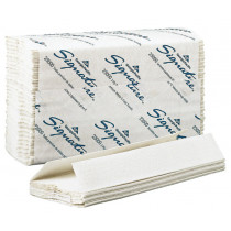 Signature Premium Select C-Fold Paper Towels, White, 12pks/Case
