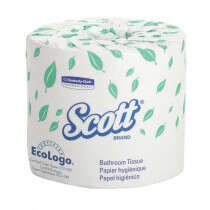Scott 2-Ply Toilet Tissue, White, 550 Sheets/Roll, 80 Rolls/Case
