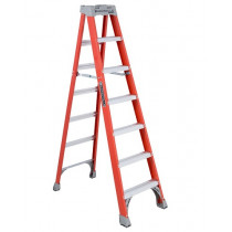 Louisville® Fiberglass 12-Foot Step Ladder, 300lb Load Capacity