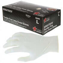 SensaTouch™ (5045) Premium Medical Grade Disposable Gloves, Powder-Free Latex, 100/bx