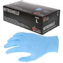 MCR Safety (6001) Industrial Food Service Grade Gloves, Powder Free Nitrile, Textured Grip, 100/bx