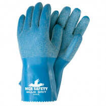 MCR Safety (6852) Blue Grit® Series Coated Work Gloves, Size Large