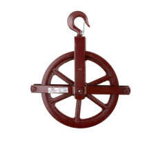 Murphy Industrial MUR171100 Hoisting Block/Gin Wheel With Forged Hooks and Safety Latch -  7/8 in