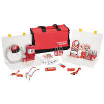 Master Lock® 1458E410 Safety Lockout Kit -  45 Piece -  Red