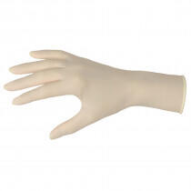 MCR Safety Powdered Latex Disposable Gloves, 5 mil, Natural White