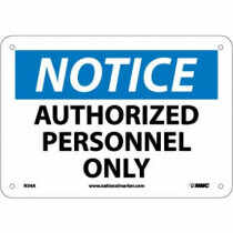 National Marker Company Notice Authorized Personnel Only