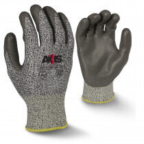 Radians® RWG530 AXIS™ Cut Protection Work Glove, Gray PU Palm, Cut A2