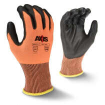 Radians® RWG557 AXIS™ High Tenacity Nylon Glove, HV Orange, PU Palm, Cut A4