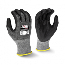 Radians® RWG566 AXIS™ Touchscreen Work Glove, Black PU Palm, Cut A4