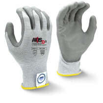 Radians® (RWGD101) AXIS D2™ Dyneema® Cut Protection Glove, Gray PU Palm, Cut A3, Size 2X