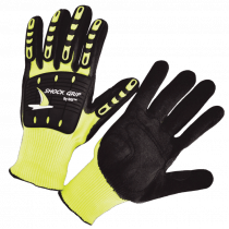 Shock Grip (GR13GC5) Multi-Task Cut Resistant Glove, TPR Back, Nitrile Palm, Cut A8