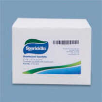 Sporicidin® ST50-600 Individually Wrapped Disinfectant Towelette -  8 in L x 5 in W