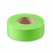 Tytan Non-Adhesive Lime Green Flagging Tape, 1"x300'