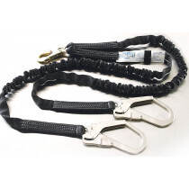 Ultra-Tube Shock-Absorbing Y-Lanyard w/ Rebar Hooks, 1"x6'