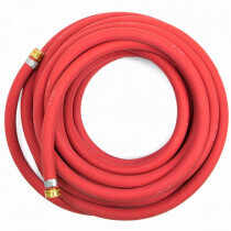 Heavy Duty Red Rubber Commercial Water Hose, 3/4"x50'