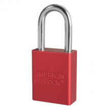 American Lock® Rekeyable Safety Padlock - Red