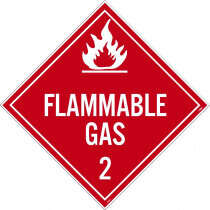 National Marker National Marker Company Placard " Flammable Gas" 2