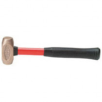 Proto® J1432G Non-Sparking Sledge Hammer -  12 in OAL -  1-3/4 in Soft Face -  2.6 lb Head Weight -  Brass Head