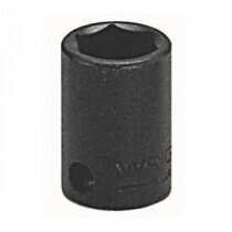Wright Tool 3818 SAE Standard Length Shape II Impact Socket -  9/16 in Socket -  3/8 in Drive -  1-1/8 in OAL -  Alloy Steel