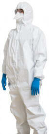 ProVent® Plus Biohazard Disposable Coverall w/Hood & Boots, White