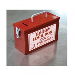 Portable Group Lock Out Box, 10"x6"x4-1/4"