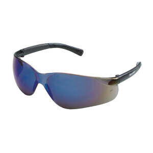 MCR Safety BearKat® BK1 Series Safety Glasses, Blue Mirror Scratch Resistant Lens