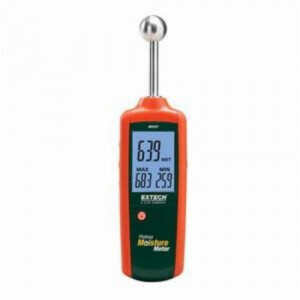 EXTECH® MO257 Pinless Moisture Meter -  0 - 100 Moisture Content -  Relative -  Multifunction Backlit Triple LCD Display