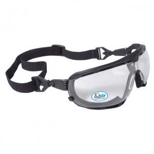 Dagger IQ - IQUITY Anti-Fog Foam Lined Safety Goggle, Black Frame, Clear IQ Lens