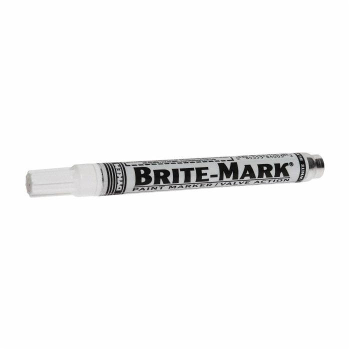DYKEM® Brite-Mark® 84003 General Purpose Permanent Paint Marker -  Medium Tip -  Aluminum -  White
