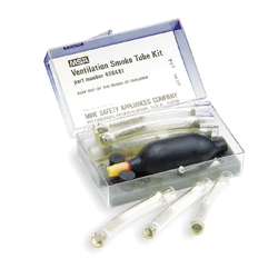 MSA 458481 Ventilation Smoke Tube Kit -  8 Pieces -  Break-Off Tip -  Glass -  White Silica Gel/Gray to Black Pumice