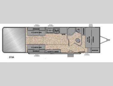 Floorplan - 2016 EverGreen RV Reactor 21SA