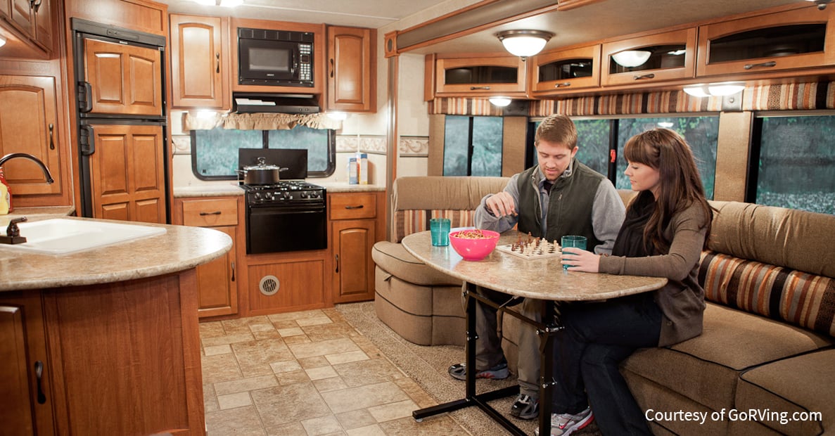 Top 5 Travel Trailers With Rear Kitchens, Small Travel Trailer With Kitchen Island