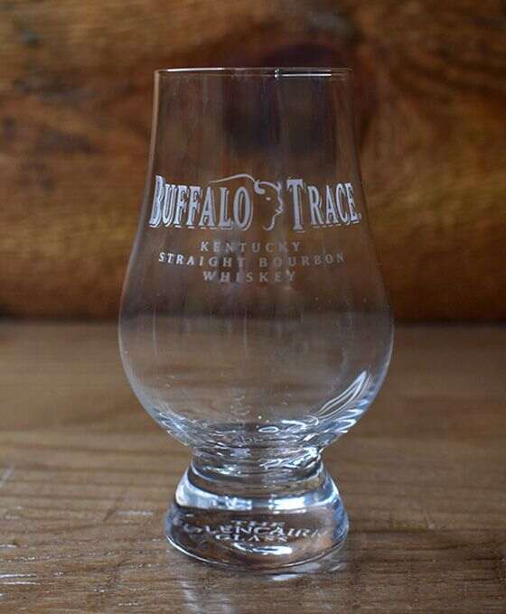 New Buffalo Trace Kentucky Straight Bourbon Whiskey Mint Julep Tasting Glass 