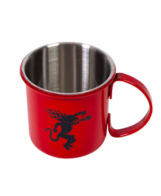 Fireball Red Metal Cups Mugs 